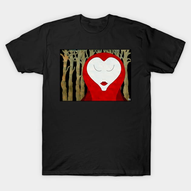 Child in Red Hood T-Shirt by Hereticwerks